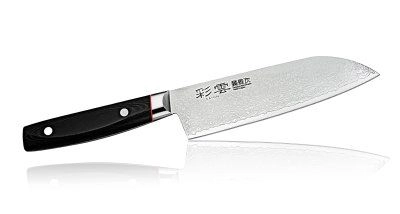 Нож сантоку Kanetsugu Saiun Damascus 9003