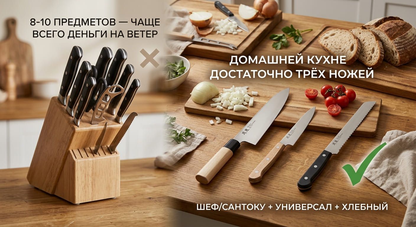 Какой набор ножей выбрать? Какой набор ножей выбрать?