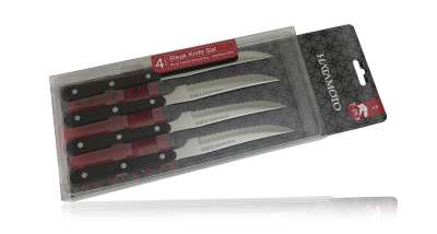 Набор Кухонных Ножей для стейков Hatamoto 1202-4 Набор Кухонных Ножей для стейков Hatamoto 1202-4