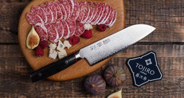 Фотография Кухонный Нож Японский Шеф Сантоку Kanetsugu 9003