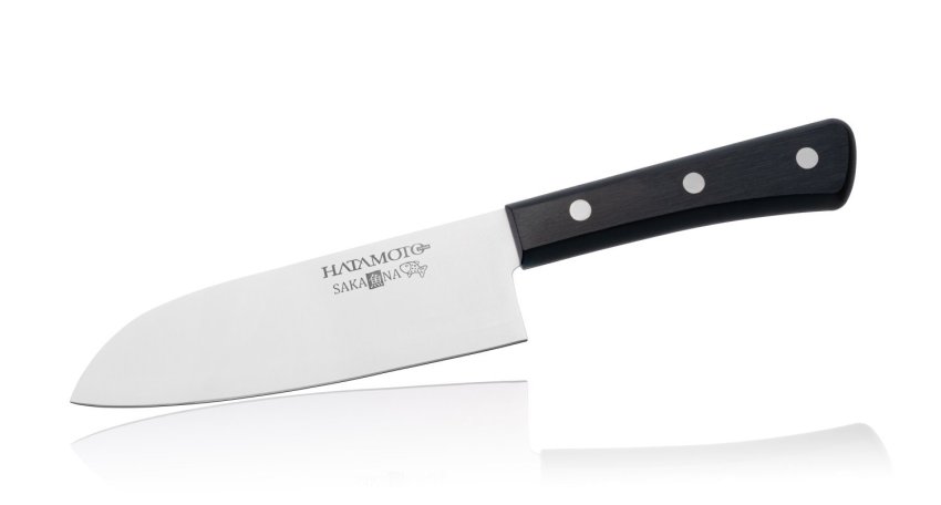 Кухонный Нож Японский Шеф Сантоку Hatamoto JPC-002