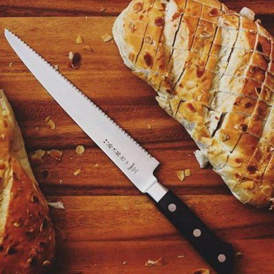 F-828 Фотография Кухонный Нож Хлебный TOJIRO F-828