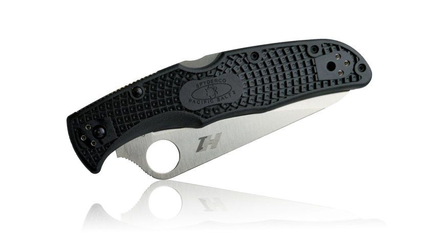 Фотография Нож складной Spyderco H1/FRN черный