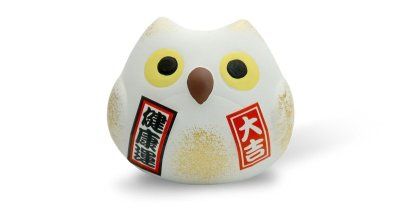 Сувенир Fukuro Сова 5 см, ручная работа, белая (made in Japan) Сувенир Fukuro Сова 5 см, ручная работа, белая (made in Japan)