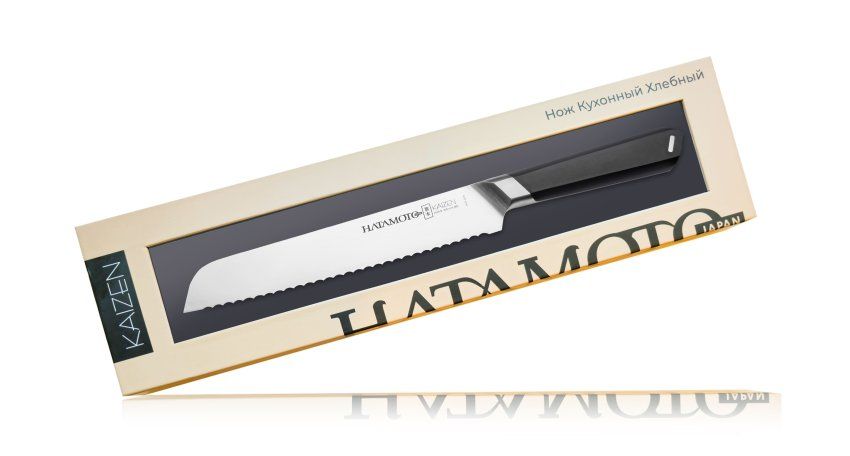 Фотография Кухонный Нож Хлебный Hatamoto Kaizen HVT-009