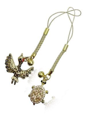 1917-5 Фотография Брелок Долголетия Журавль Черепаха (made in Japan)