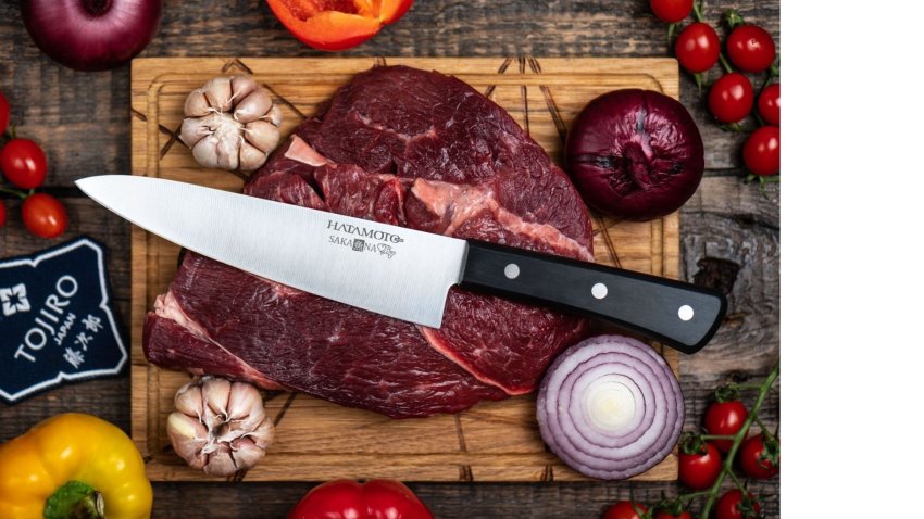 JPC-004 Фотография Кухонный Нож Шеф Hatamoto JPC-004