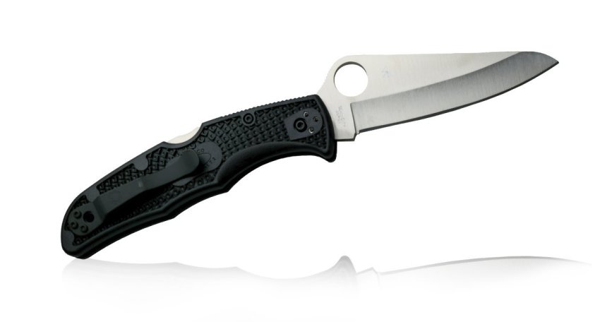 Фотография Нож складной Spyderco H1/FRN черный