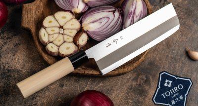 Фотография Кухонный Нож Японский Топорик Накири FUJI CUT FC-1081