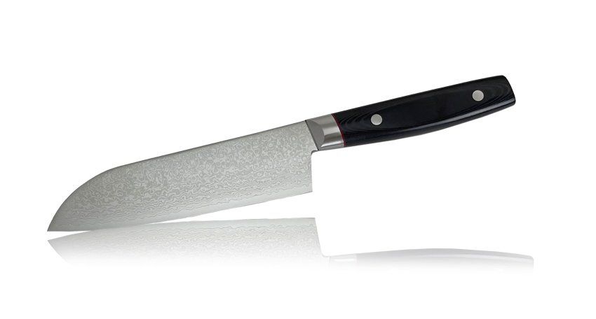 Фотография Нож сантоку Kanetsugu Saiun Damascus 9003 9003