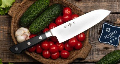 Фотография Кухонный Нож Японский Шеф Сантоку FUJI CUT FC-1051