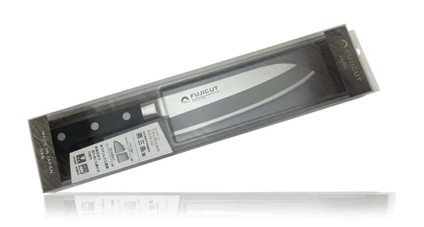 Фотография Кухонный Нож Японский Шеф Сантоку FUJI CUTLERY FC-1661