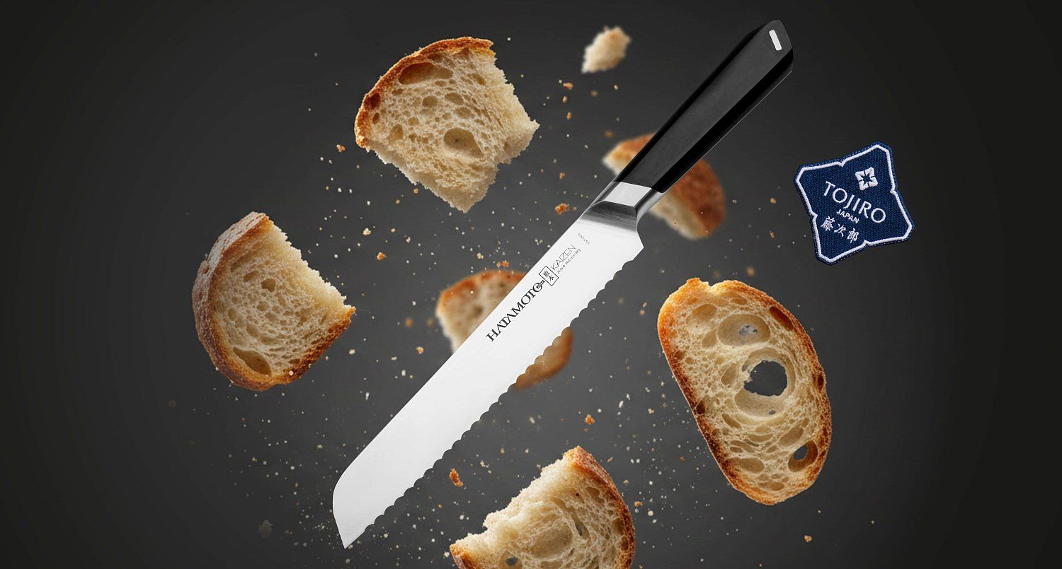 Кухонный Нож Хлебный Hatamoto Kaizen HVT-009