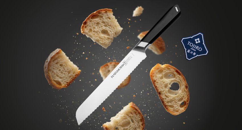 Фотография Кухонный Нож Хлебный Hatamoto Kaizen HVT-009