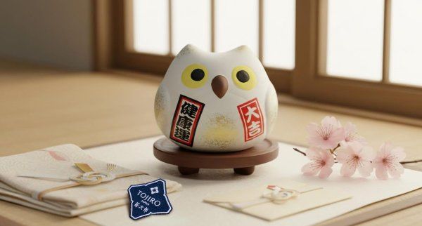 Фотография Сувенир Fukuro Сова 5 см, ручная работа, белая (made in Japan)