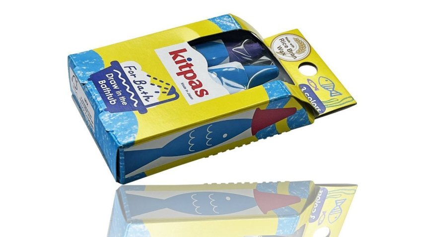 Фотография Набор мелков для ванны Kitpas(Китпас) 3 цвета FB3C-F