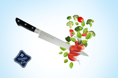 F-806 Фотография Кухонный Нож для нарезки слайсер TOJIRO F-806