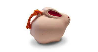 Фотография Фигурка колокольчик восточного гороскопа Кролик (Заяц), керамика, Япония