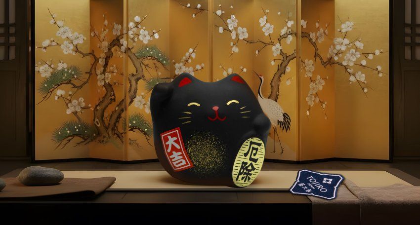 Фотография Сувенир Манэки Кот 5 см, ручная работа, Япония