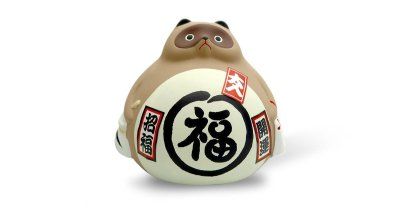 Сувенир копилка Тануки Енот, 10см, коричневый, ручная работа (made in Japan) Сувенир копилка Тануки Енот, 10см, коричневый, ручная работа (made in Japan)