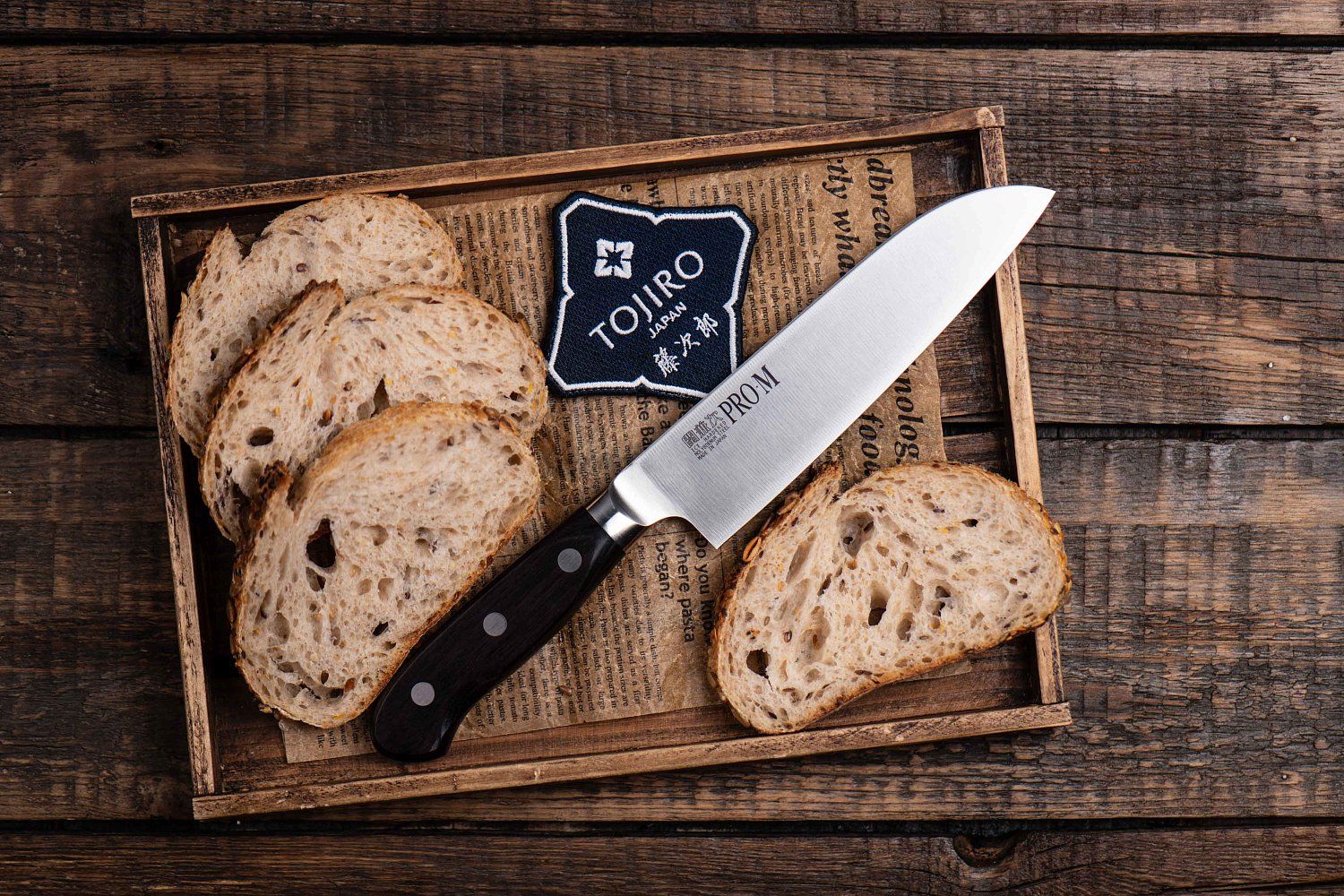 Кухонный Нож Японский Шеф Сантоку Kanetsugu 7003