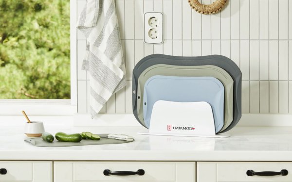 Фотография Набор разделочных досок с подставкой Hatamoto JH-2000