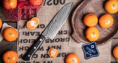 Фотография Кухонный Нож Японский Шеф Сантоку TOJIRO F-331