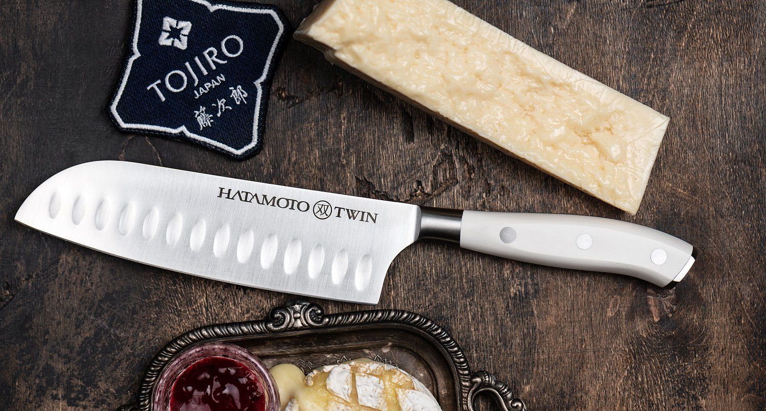 Кухонный Нож Японский Шеф Сантоку Hatamoto TW-003B
