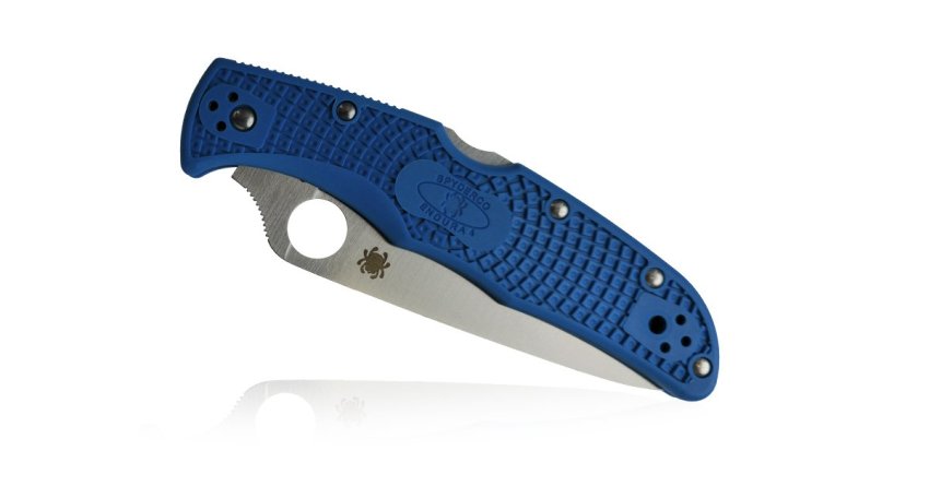 Фотография Нож складной VG-10/FRN Spyderco blue