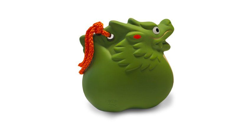 Фотография Фигурка колокольчик восточного гороскопа Дракон, керамика, Япония