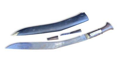 KH0019 Фотография Кукри 36" Buff Head wooden handle (KH0019)