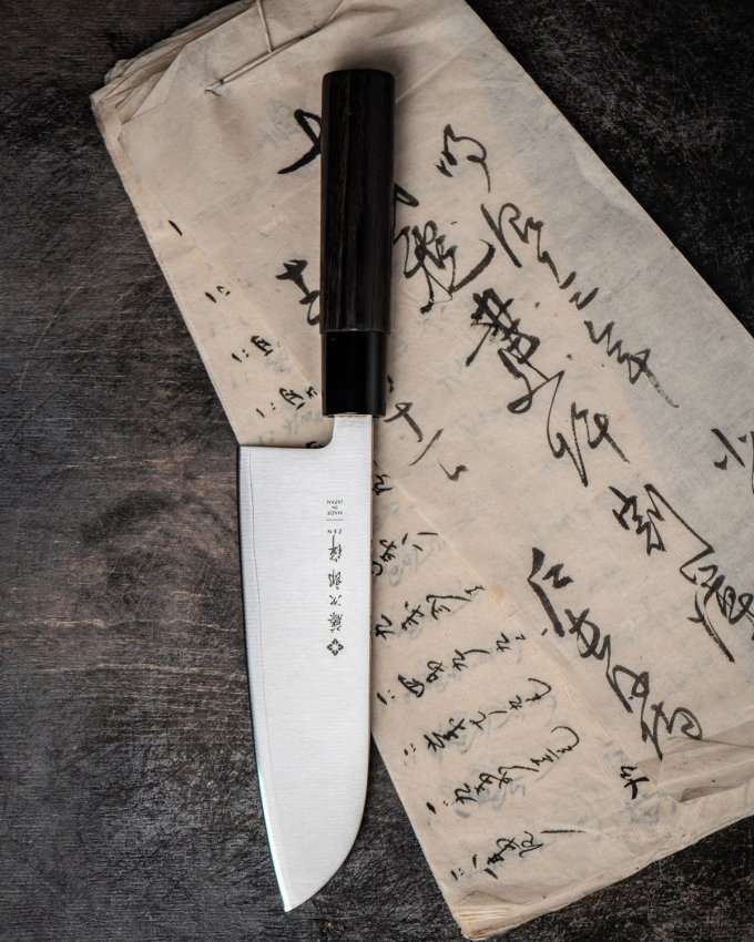 Фотография Кухонный Нож Японский Шеф Сантоку TOJIRO FD-567