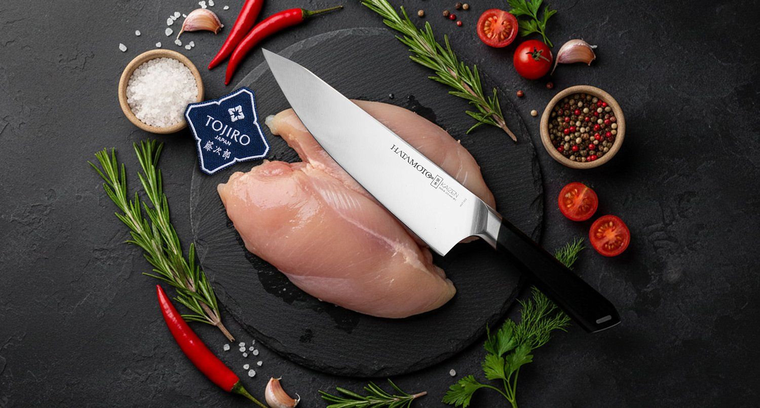 Кухонный Нож Шеф Hatamoto Kaizen HVT-002